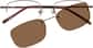 Front view of Polarized Magnetic Snap-on   583615 in Brown thumbnail