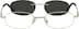Oval Magnetic Snap-on 584311 in Silver