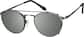 Angle view of Round Clip-On Set 584412 in Gray thumbnail