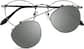 Front view of Round Clip-On Set 584412 in Gray thumbnail