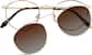 Front view of Round Clip-On Set 584425 in Tortoiseshell thumbnail