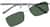 Front view of Rectangle Polarized Magnetic Snap-on 584511 in Silver thumbnail