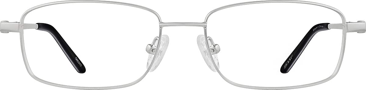 Front view without clip-on of Rectangle Polarized Magnetic Snap-on 585311 in Silver