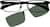 Front view of Rectangle Polarized Magnetic Snap-on 586021 in Black thumbnail