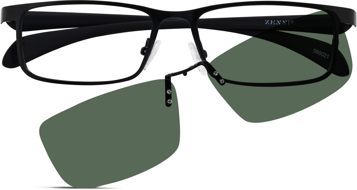 Black Rectangle Polarized Magnetic Snap-on