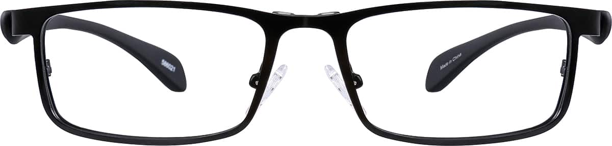 Front view without clip-on of Rectangle Polarized Magnetic Snap-on 586021 in Black