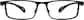 Front view without clip-on of Rectangle Polarized Magnetic Snap-on 586021 in Black thumbnail