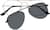 Front view of Aviator Magnetic Snap-On Set 5860611 in Silver thumbnail