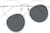 Front view of Round Magnetic Snap-On Set 5860811 in Silver thumbnail