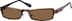 Stainless Steel Full-Rim Frame with Polarized Magnetic Snap-on Sunlens and  Designer Acetate Temples 587515 in Brown