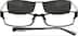 Stainless Steel Full-Rim Frame with Polarized Magnetic Snap-on Sunlens and  Designer Acetate Temples 587521 in Black