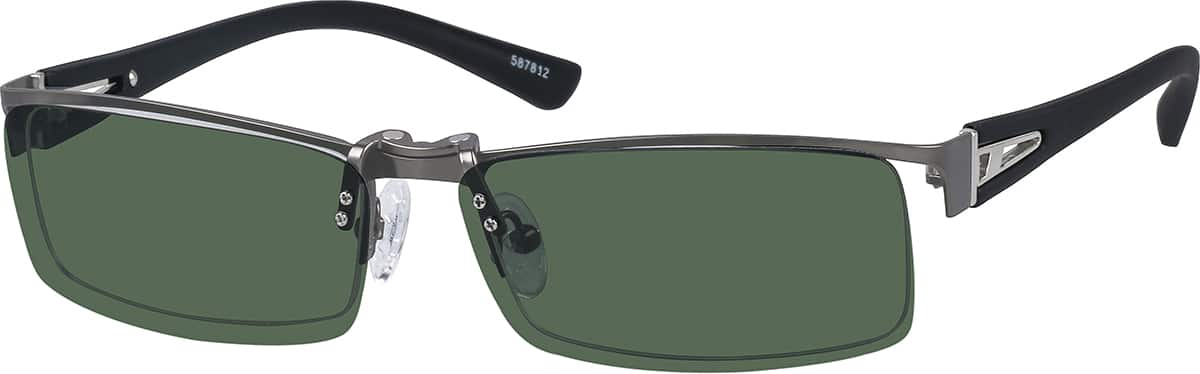 Angle view of Rectangle Polarized Magnetic Snap-on 587812 in Gray