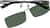 Front view of Rectangle Polarized Magnetic Snap-on 587812 in Gray thumbnail