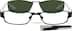 Stainless Steel Full-Rim Frame with Polarized Magnetic Snap-on Sunlens and  Designer Acetate Temples 588521 in Black