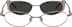 Metal Alloy Spring Hinge Full-Rim Frame with Polarized Magnetic Snap-on Sunlens 588919 in Pink