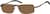 Angle view of Rectangle Polarized Magnetic Snap-on 589515 in Brown thumbnail
