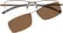 Rectangle Polarized Magnetic Snap-on 589515 in Brown