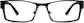 Front view of Rectangle Glasses 591521 in Black thumbnail