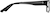 Side view of Rectangle Glasses 591521 in Black thumbnail