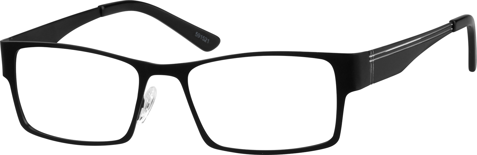 jnk Black Rectangle Glasses #591521 | Zenni Optical