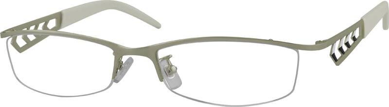 Silver Rectangle Glasses #591911 | Zenni Optical