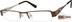 Rectangle Glasses 592415 in Brown