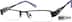 Rectangle Glasses 592421 in Black
