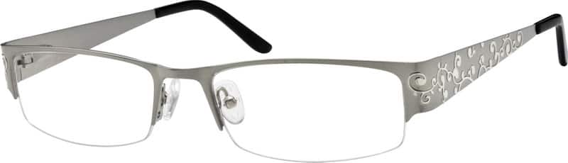 Silver Rectangle Glasses #593411 | Zenni Optical