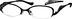 Oval Glasses 593621 in Black