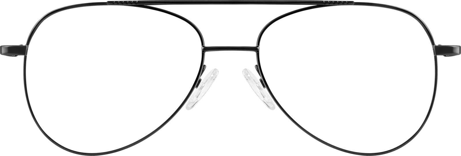 Black Aviator Glasses #594621 | Zenni Optical