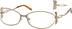 Oval Glasses 595914 in Gold