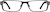 Front view of Rectangle Glasses 599012 in Gray thumbnail