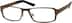 Rectangle Glasses 599015 in Brown