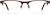 Front view of Rectangle Glasses 599915 in Brown thumbnail
