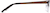 Side view of Rectangle Glasses 599915 in Brown thumbnail