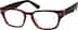 Square Glasses 601918 in Red