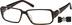 Rectangle Glasses 602115 in Brown