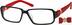 Rectangle Glasses 602118 in Red