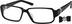Rectangle Glasses 602121 in Black
