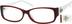 Rectangle Glasses 602218 in Red
