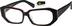 Rectangle Glasses 602518 in Red
