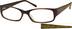 Rectangle Glasses 602915 in Brown