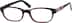 Rectangle Glasses 606418 in Red