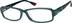 Rectangle Glasses 607936 in Blue