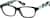 Angle view of Rectangle Glasses 608521 in Black thumbnail