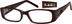 Rectangle Glasses 611715 in Brown