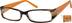 Rectangle Glasses 612115 in Brown