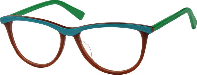 Blue Square Glasses #612416 | Zenni Optical Canada