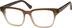 Square Glasses 612615 in Brown