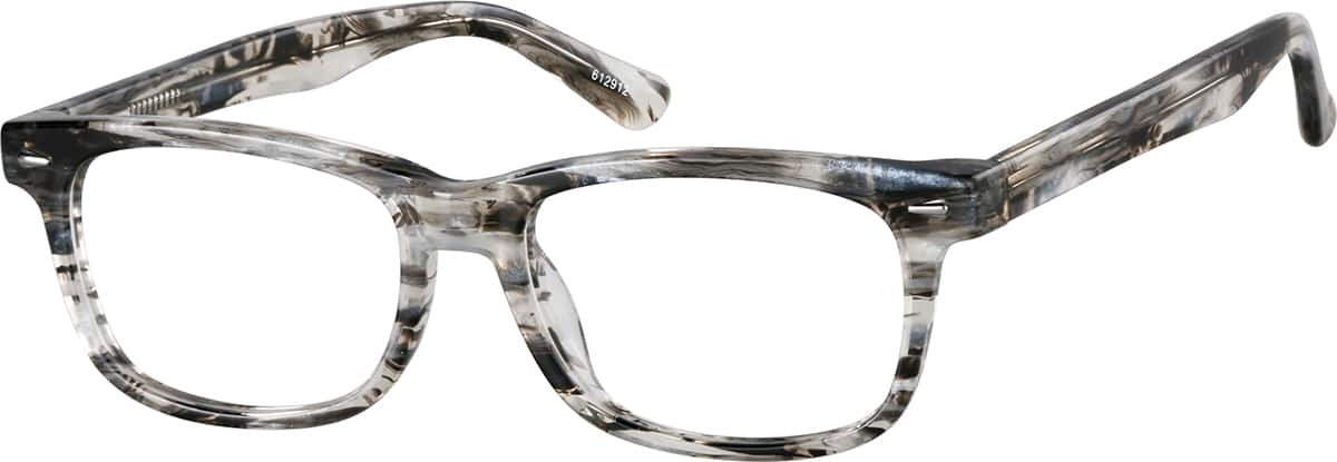 Angle view of Rectangle Glasses 612912 in Granite